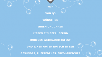 Q3 Weihnachtsgrüße | Ausblick 2021: Super QFire Box & tierisches Forschungsprojekt