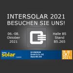 Intersolar 2021 Aussteller Q3 ENERGIE Hallo B5 Stand B5.265