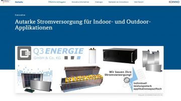 Autarke Stromvergung - Marktplatz der Innovationen