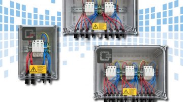 Generatoranschlusskasten mit Überspannungsschutz T1+2 für 1, 2, 3 MPPT