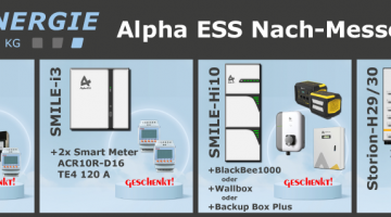 Alpha ESS Aktion Geschenke Smart Meter, Backup Box (Plus), Wallbox, BlackBee 1000