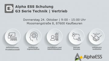 Alpha ESS Speicherschulung neue Generation mit Tobias Schwartz und Michael Steininger