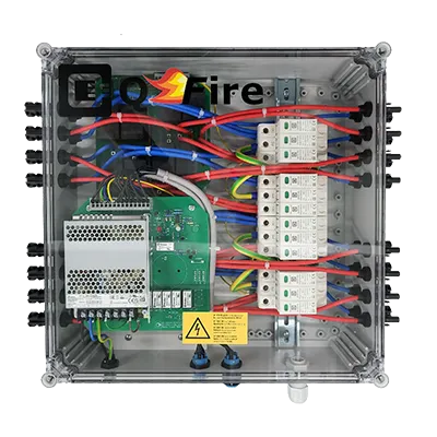 QFire Firefighter Switch for 8 Strings with Surge Protection T1+2