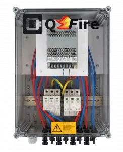 QFire LITE Feuerwehrschalter 6 Feuerwehrschalter QFire LITE 4 Strings 2 MPPT 2 Überspannungsschutz