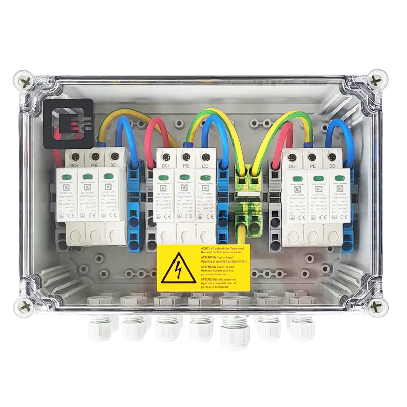 GAK LITE – Generatoranschlusskasten mit Überspannungsschutz T1+2 1500 V DC 3 MPPT 6 Strings