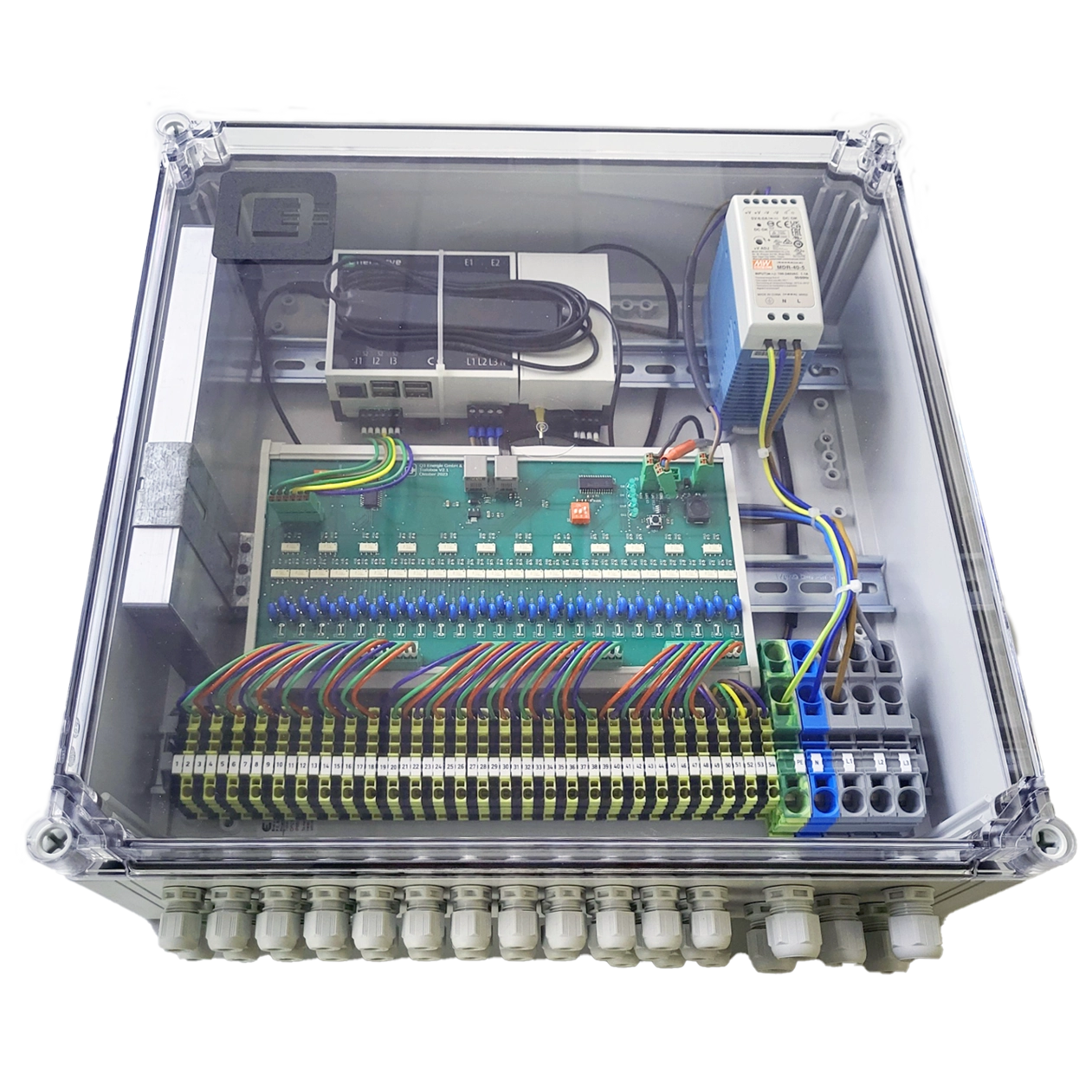 Trafobox zur Trafostationsüberwachung 1 Trafostationsüberwachung Box mit digitalem Netzmonitoring in Niederspannungsstation